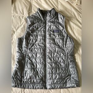 Patagonia women’s nano puff vest. Grey. Great condition.